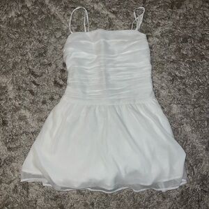 Hollister White Textured Dress